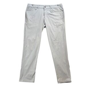 Lululemon ABC Pants Mens 38 Gray Slim Fit Stretch Tech Casual Golf Athleisure